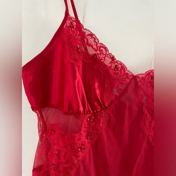 NWT Vintage Y2K Silk Victoria’s Secret Babydoll Pink Tag Sexy Sheer Set Thong - Picture 6 of 16